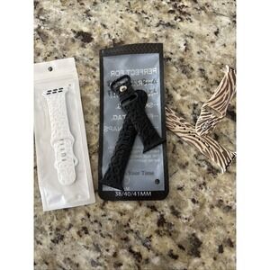 3 Animal Print Watch Band Size 38 4041 Black&White 2 Are New‎ Otheike New3324